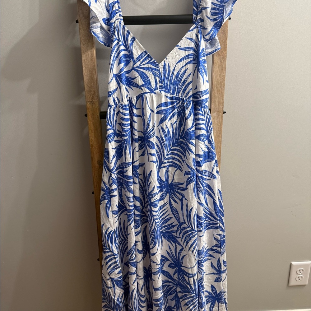 Very J Blue and White Dress NWT